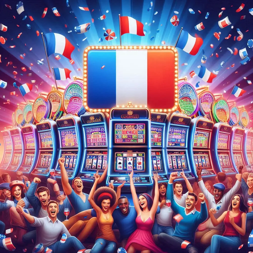 machines à sous et drapeau de la France UNIBET FR